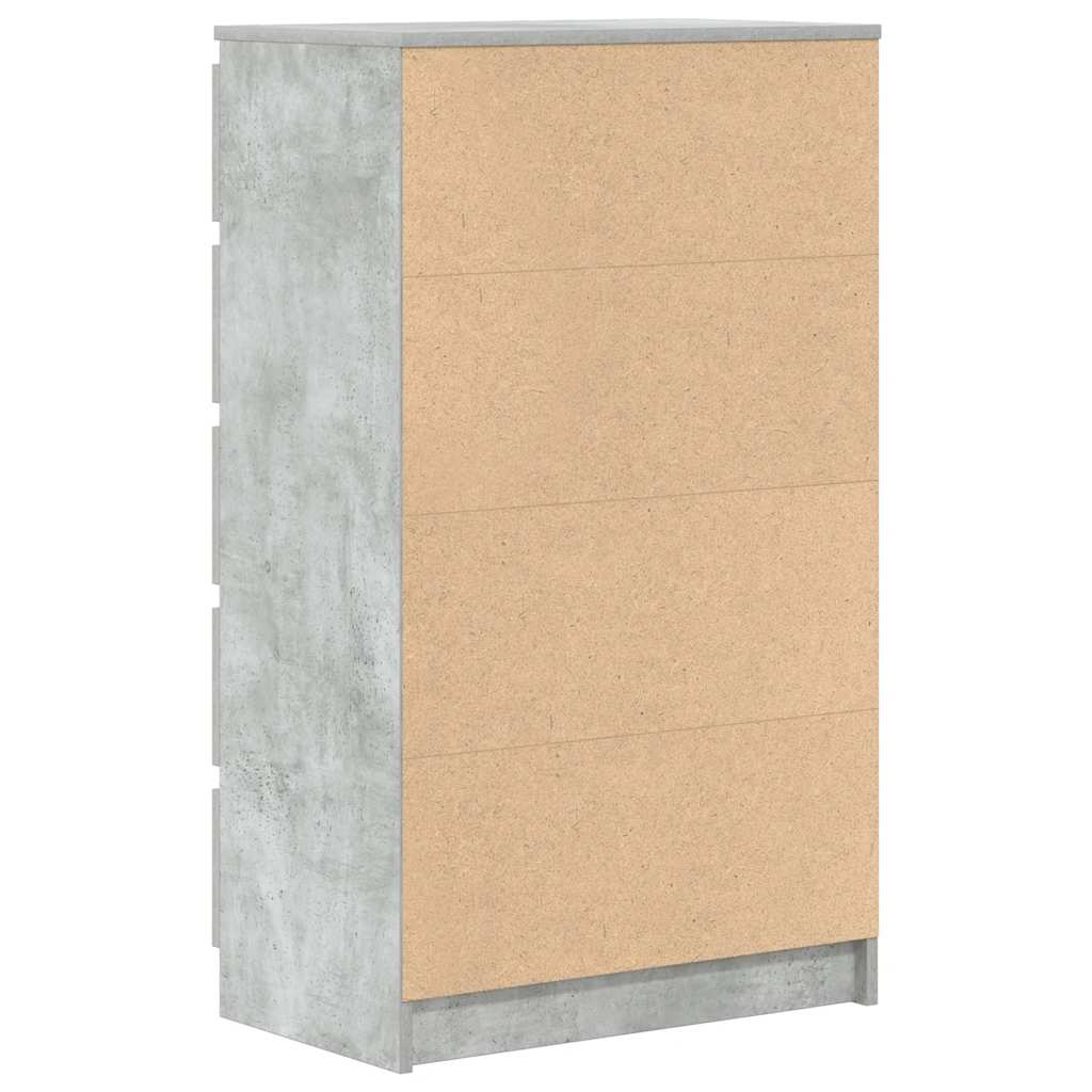 Ladičar siva boja betona 60 x 36 x 103 cm od konstruiranog drva