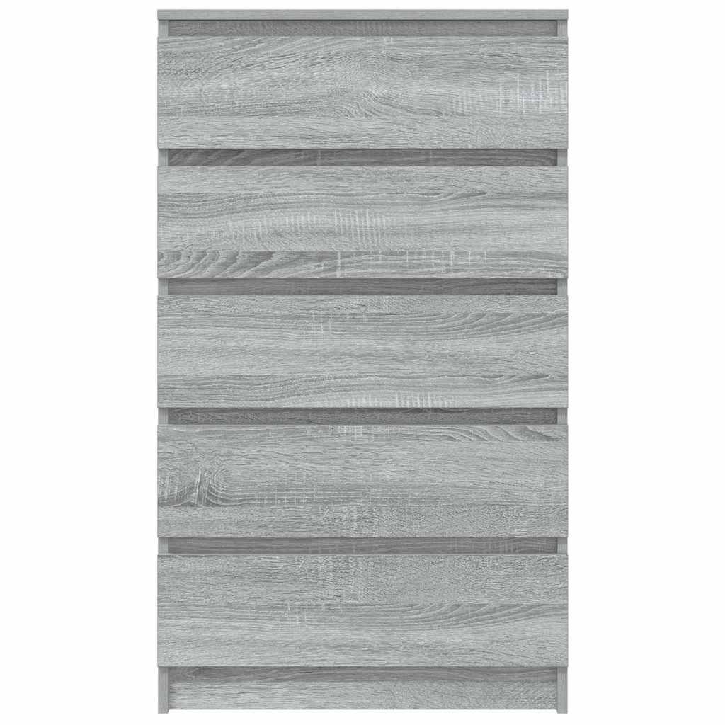 Ladičar siva boja hrasta 60 x 36 x 103 cm od konstruiranog drva