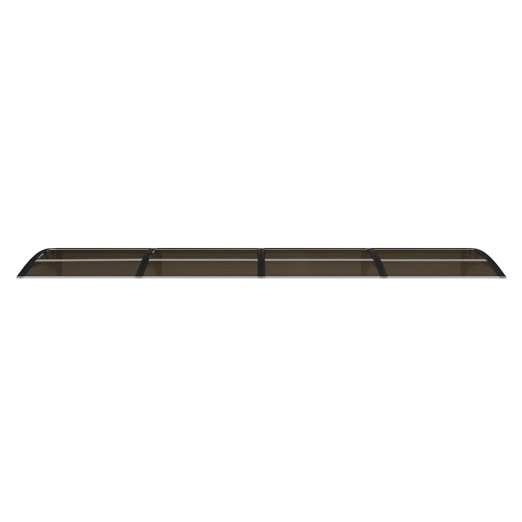 Nadstrešnica za vrata crna 350 x 75 cm polikarbonatna