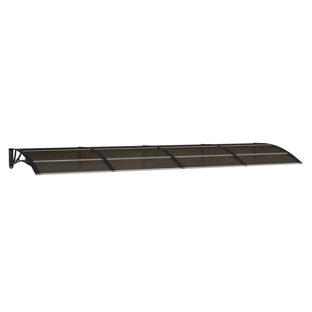 Nadstrešnica za vrata Crna 350x100 cm Polikarbonat