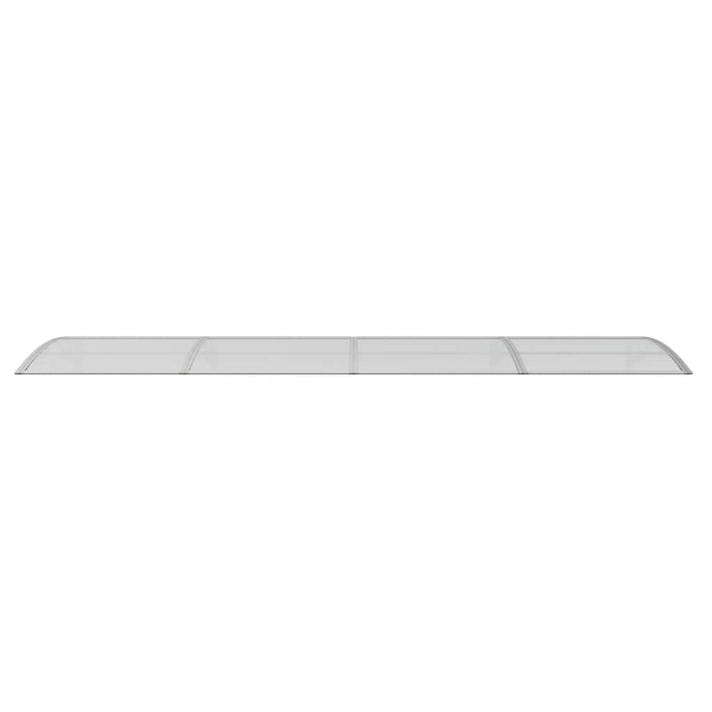 Nadstrešnica za vrata siva 400x100 cm polikarbonat