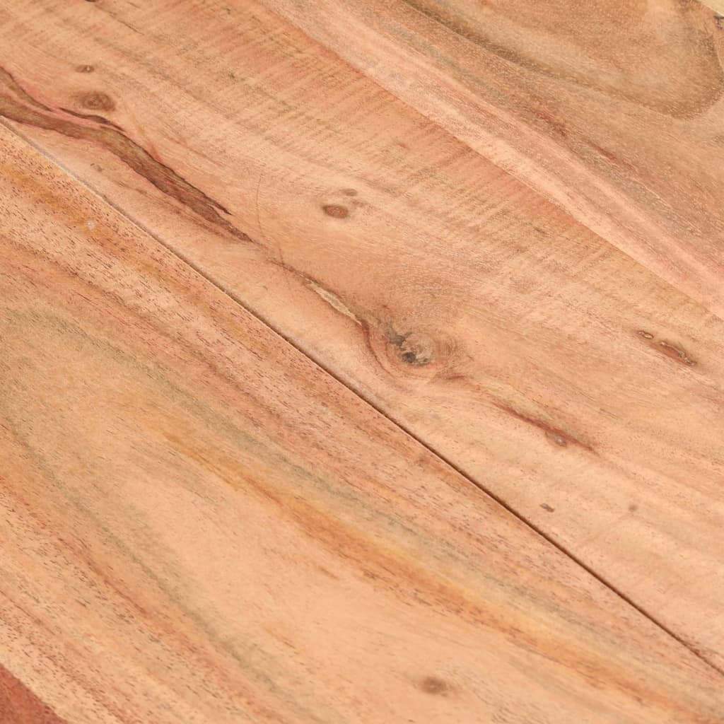 Blagovaonski stol crni 140x70x76 cm od masivnog bagremovog drva