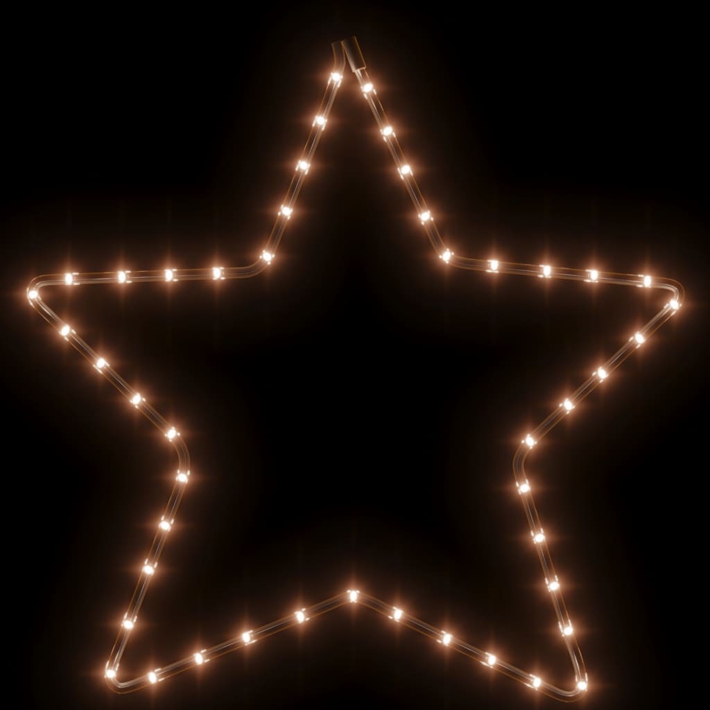 Figure božićne zvijezde 48 LED žarulja 2 kom tople bijele 56 cm
