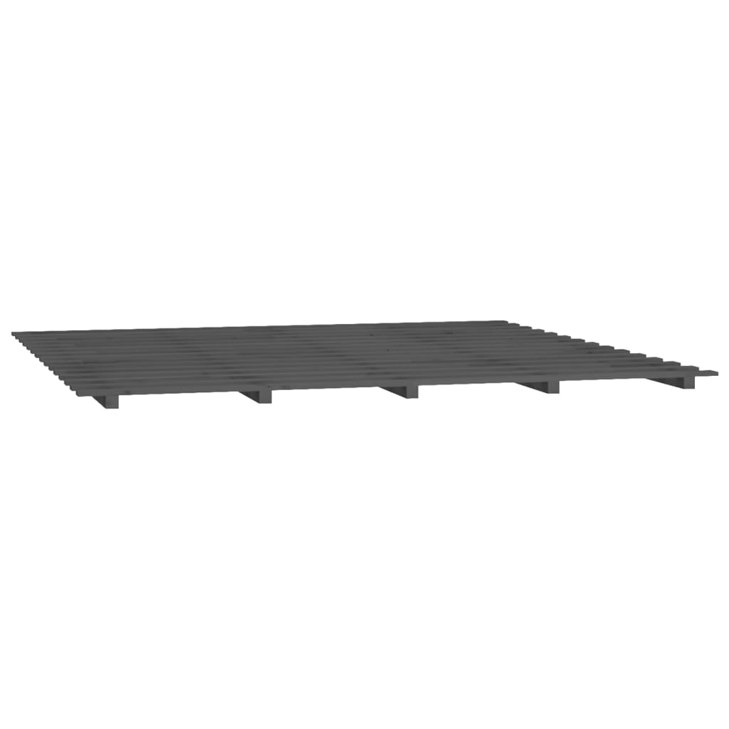 Okvir za krevet od borovine sivi 180x200 cm