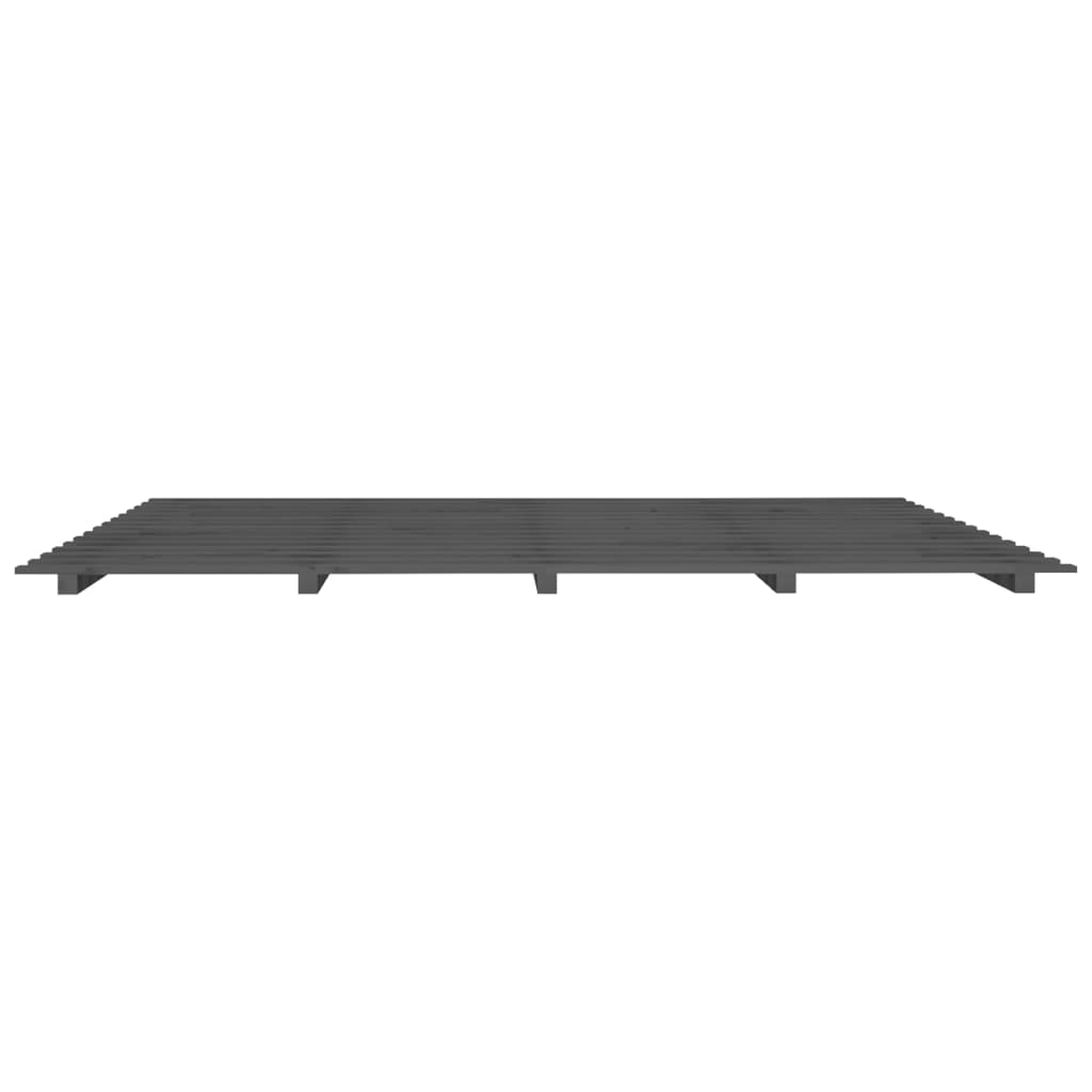 Okvir za krevet od borovine sivi 180x200 cm