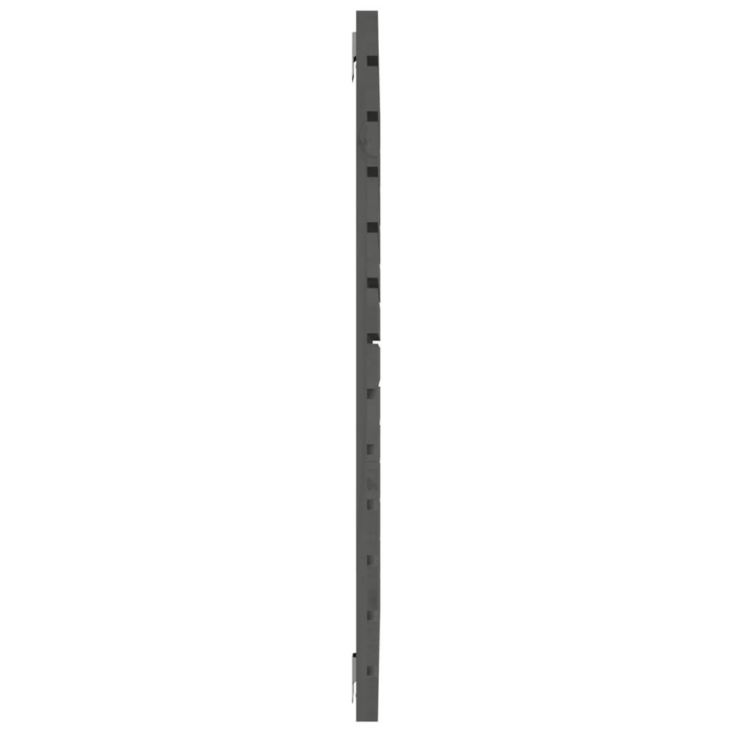 Zidno uzglavlje sivo 96x3x91,5 cm od masivne borovine