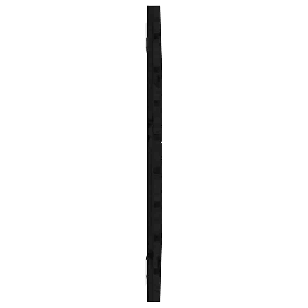 Zidno uzglavlje crni 96 x 3 x 63 cm od masivne borovine