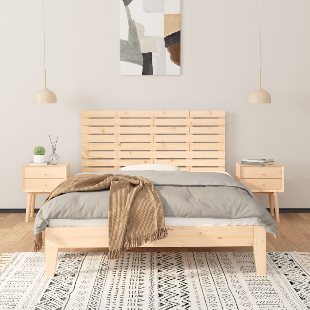 Zidno uzglavlje 141x3x63 cm od masivne borovine