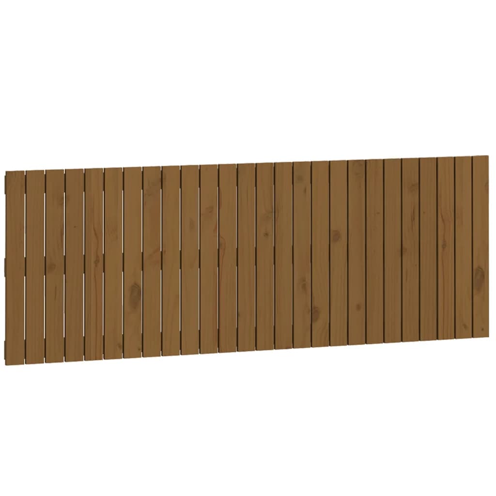 Zidno uzglavlje boja meda 166x3x60 cm masivna borovina