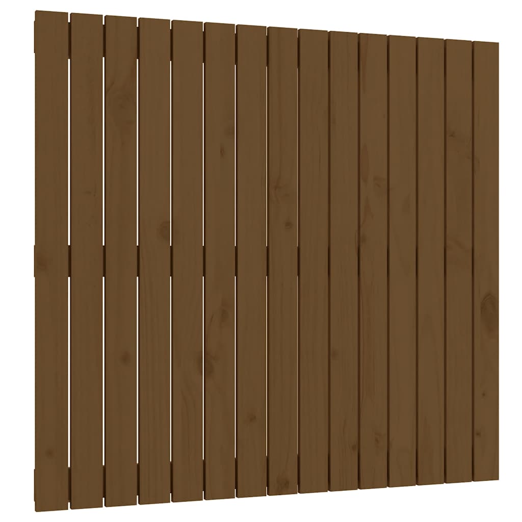 Uzglavlje za krevet boja meda 95,5x3x90 cm masivna borovina