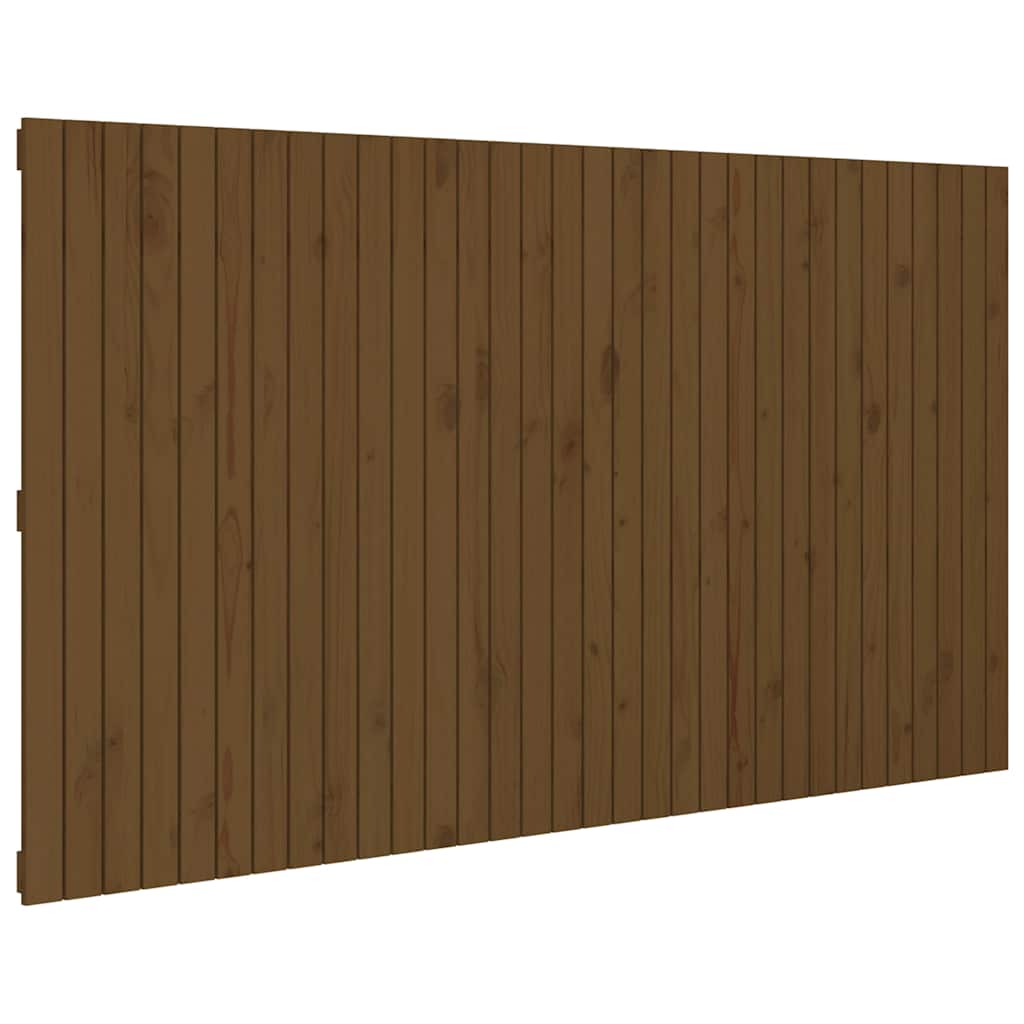 Zidno uzglavlje boja meda 204x3x110 cm masivna borovina