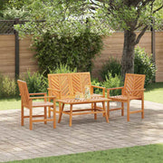 Set lounge namještaja za vrt 4 pcs Smeđa Čvrsto drvo akacije
