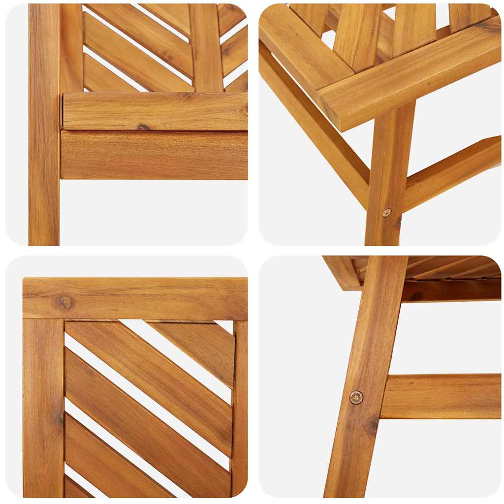 Set lounge namještaja za vrt 3 pcs Smeđa Čvrsto drvo akacije