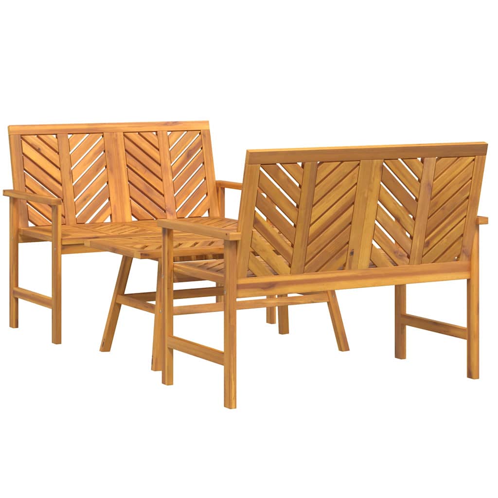 Set lounge namještaja za vrt 3 pcs Smeđa Čvrsto drvo akacije