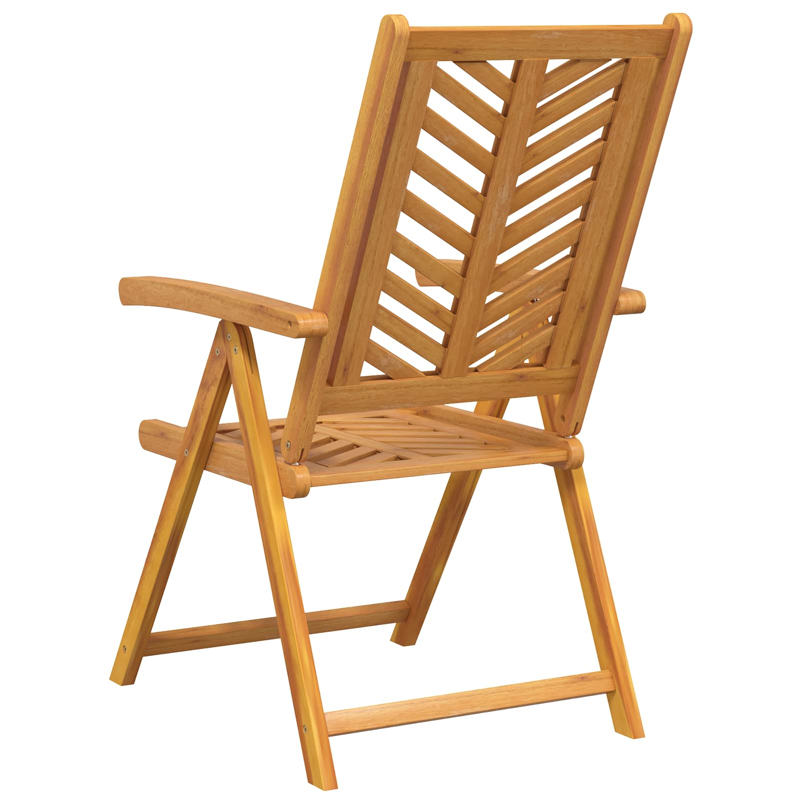 Vrtna stolica 8 pcs Smeđa 57 x 72 x 109 cm Čvrsto drvo akacije
