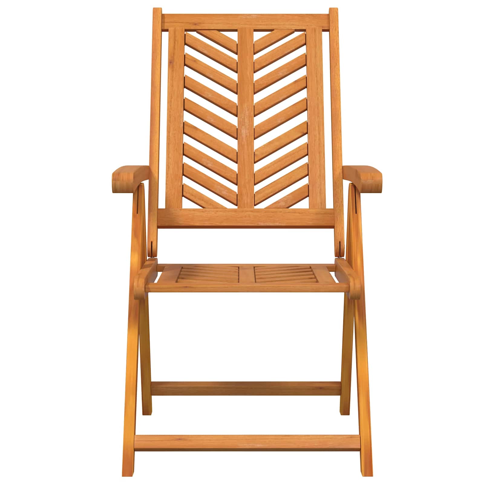 Vrtna stolica 8 pcs Smeđa 57 x 72 x 109 cm Čvrsto drvo akacije