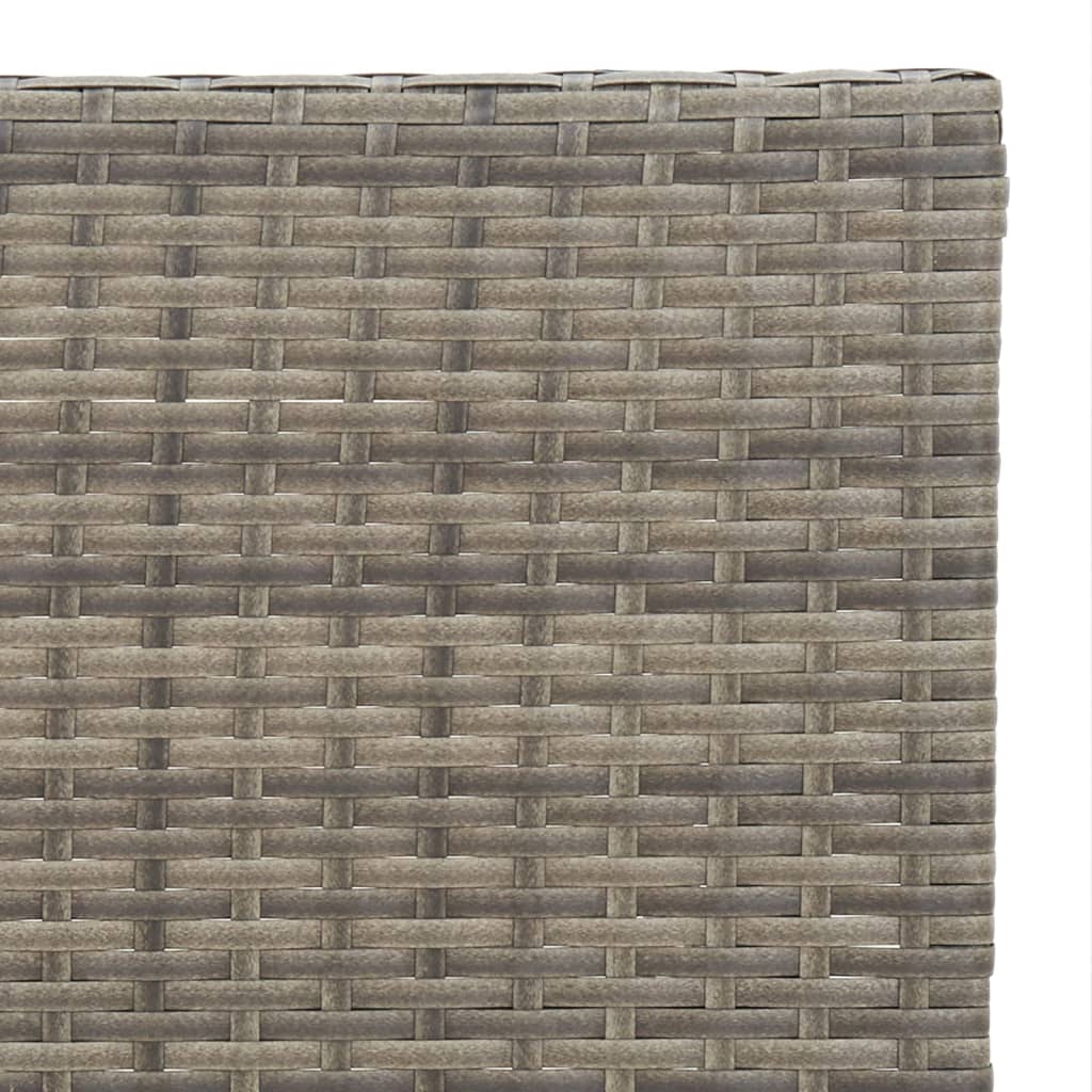 Sklopivi bistro stol sivi 55 x 54 x 71 cm od poliratana