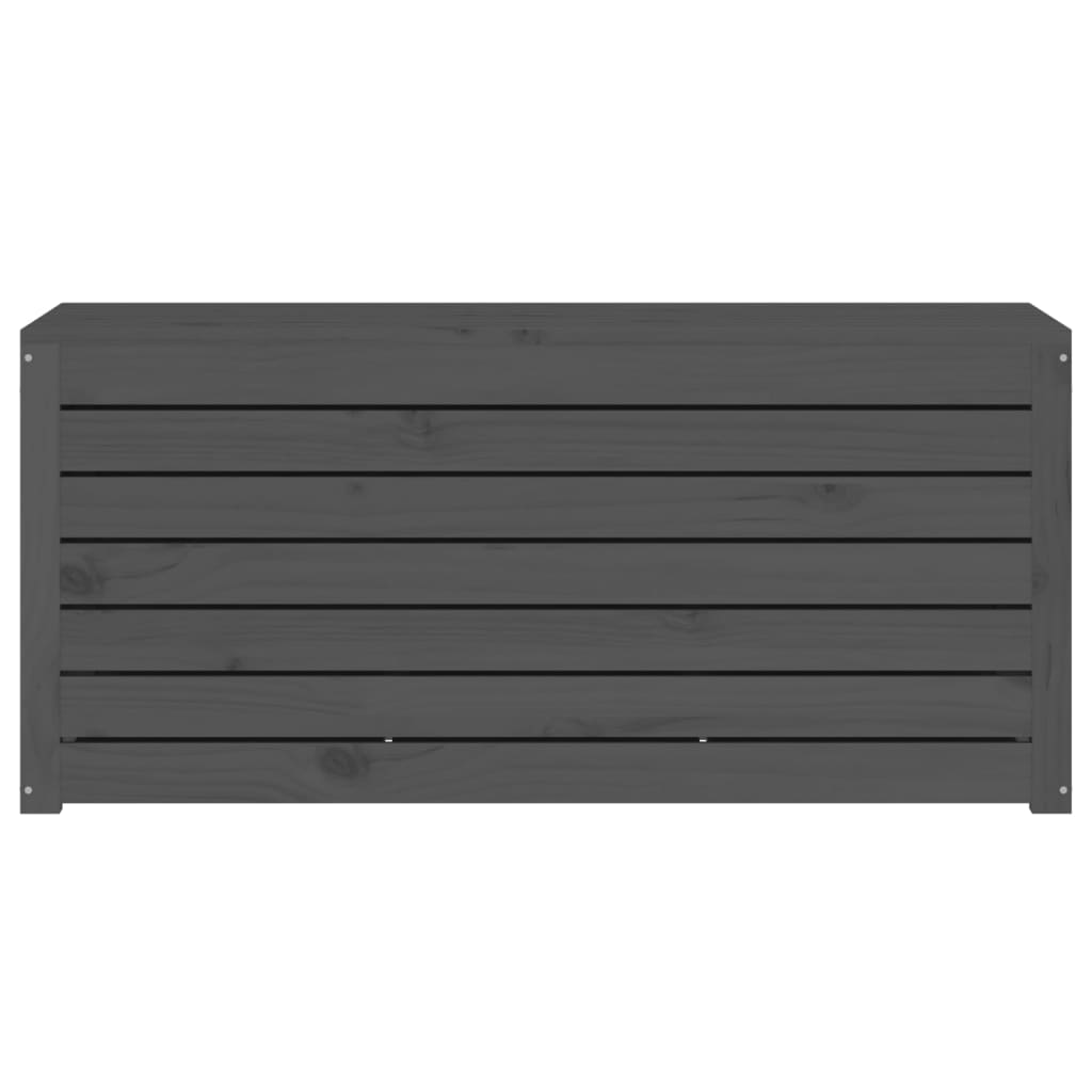 Vrtna kutija siva 101 x 50,5 x 46,5 cm od masivne borovine