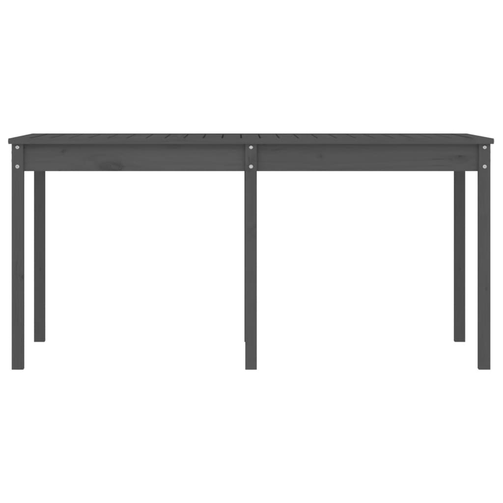 Vrtni stol sivi 159,5 x 82,5 x 76 cm od masivne borovine