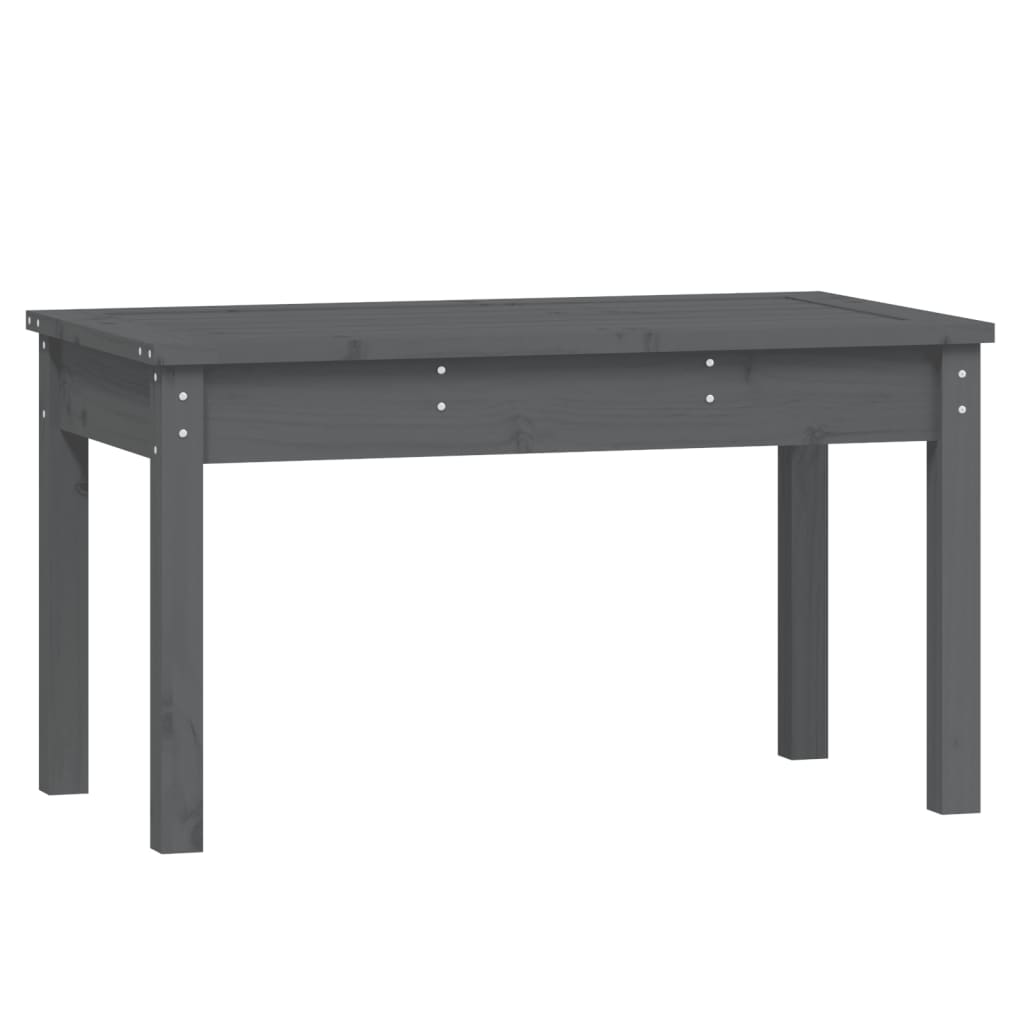 Vrtna klupa siva 80x44x45 cm od masivne borovine