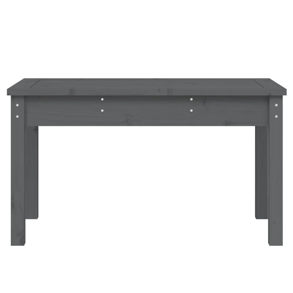 Vrtna klupa siva 80x44x45 cm od masivne borovine
