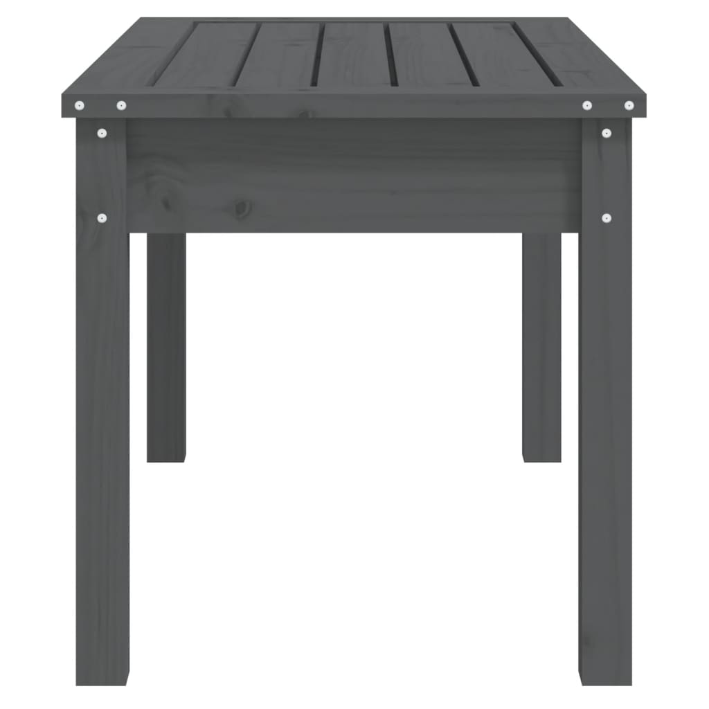 Vrtna klupa siva 80x44x45 cm od masivne borovine