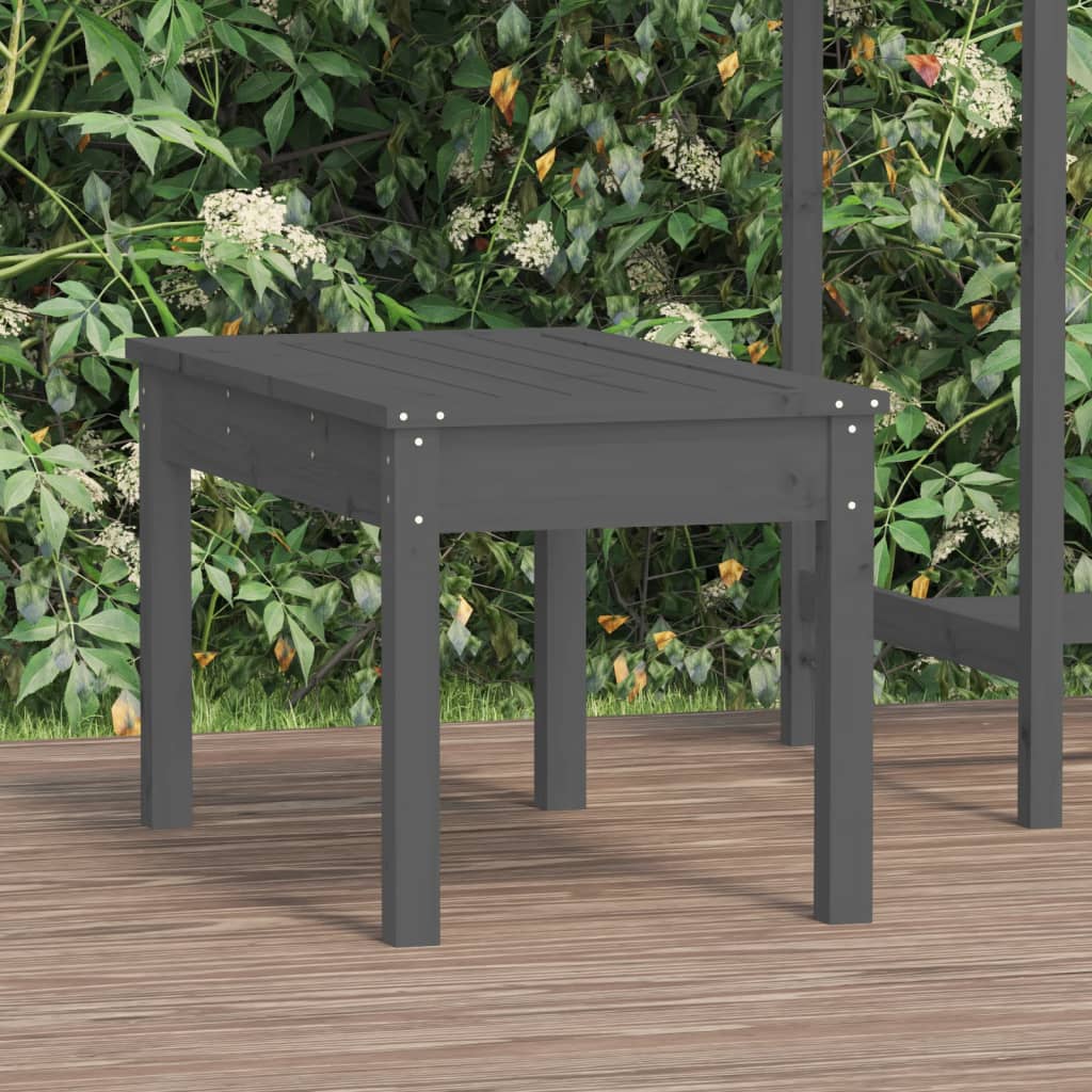 Vrtna klupa siva 80x44x45 cm od masivne borovine
