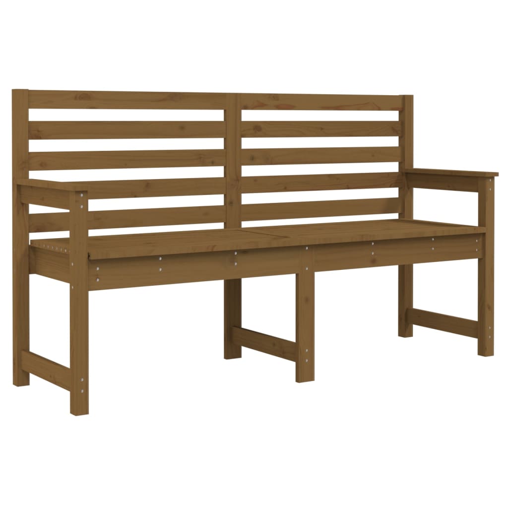 Vrtna klupa boja meda 159,5x48x91,5 cm od masivne borovine