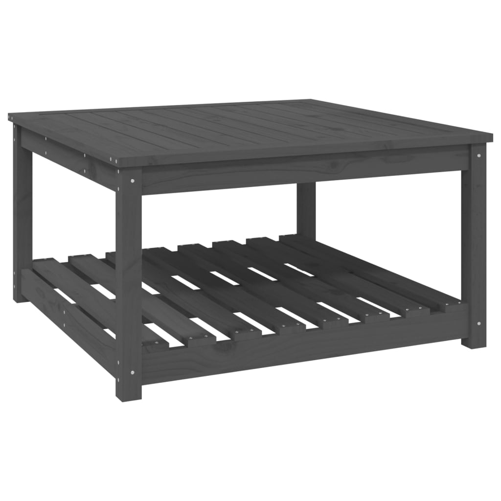 Vrtni stol sivi 82,5 x 82,5 x 45 cm od masivne borovine