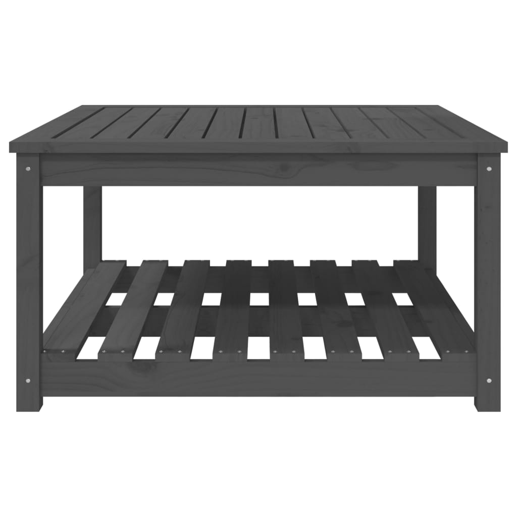 Vrtni stol sivi 82,5 x 82,5 x 45 cm od masivne borovine