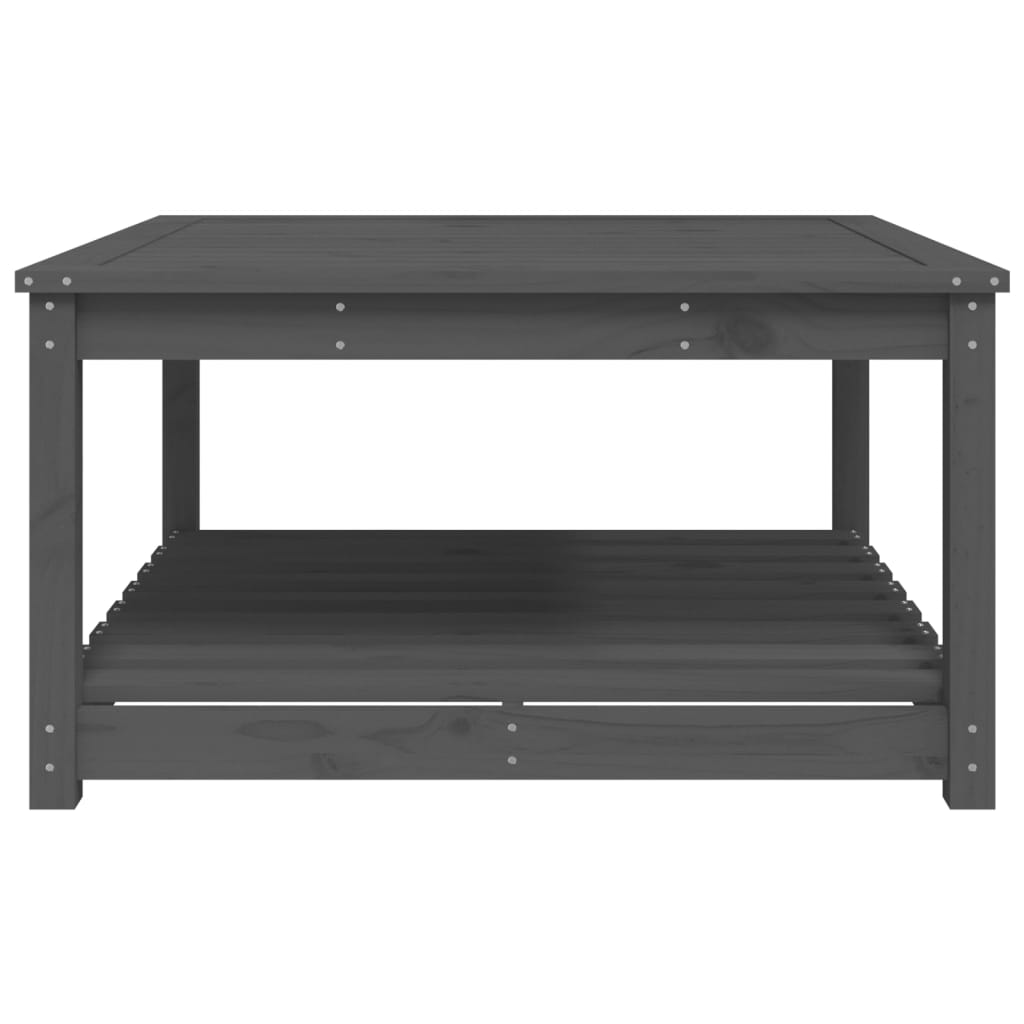 Vrtni stol sivi 82,5 x 82,5 x 45 cm od masivne borovine