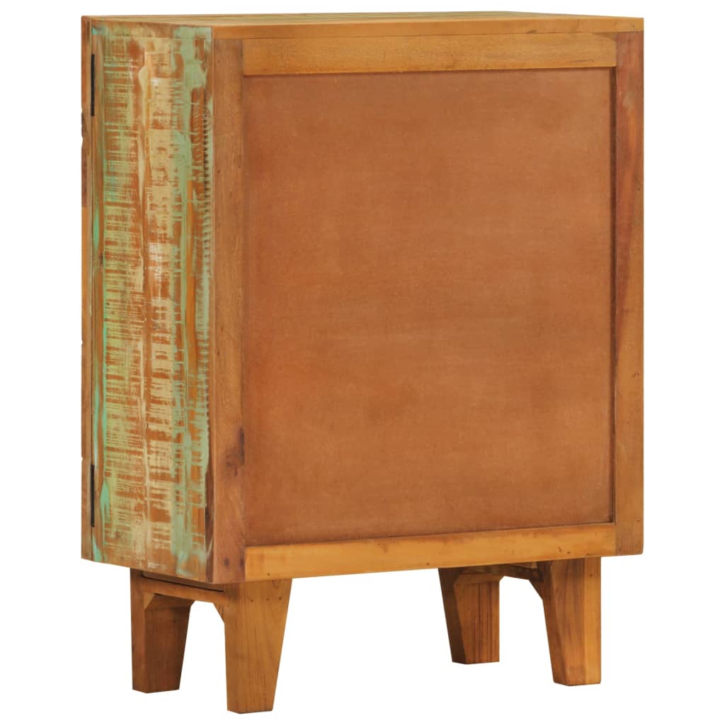 Ručno izrezbarena komoda 55x30x75 cm masivno obnovljeno drvo