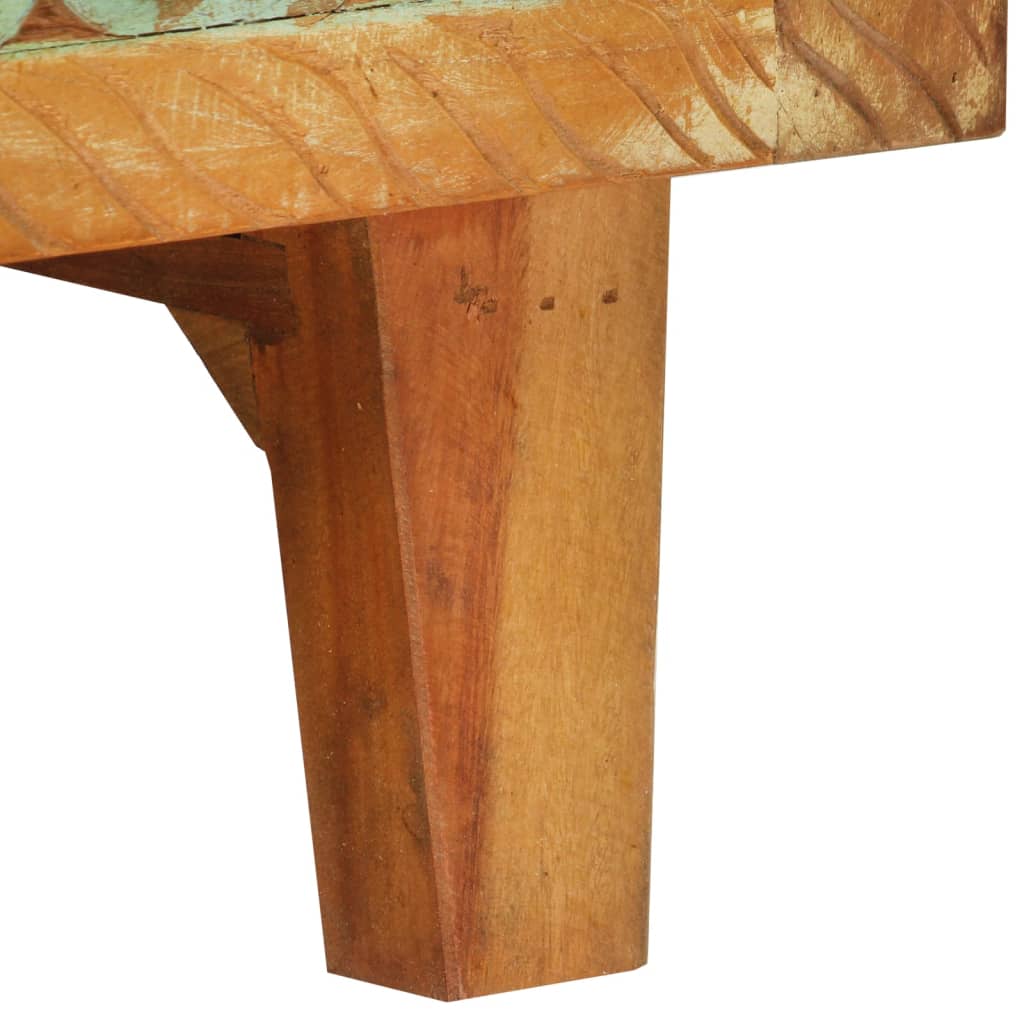 Ručno izrezbarena komoda 55x30x75 cm masivno obnovljeno drvo