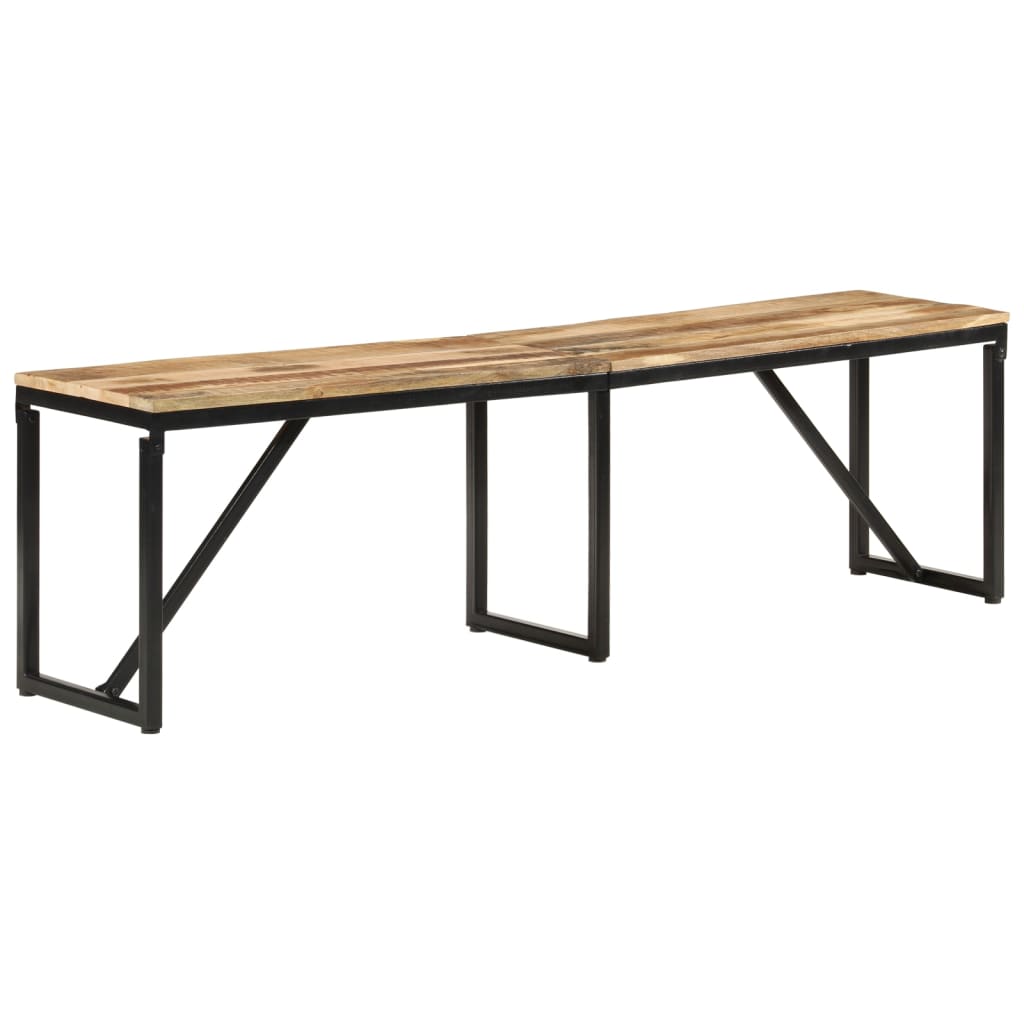 Klupa 160 x 35 x 46 cm od masivnog drva manga