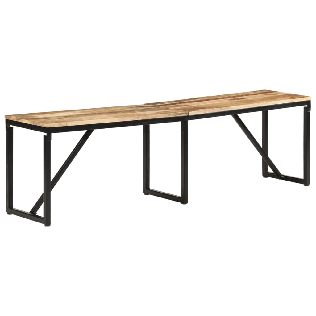 Klupa 160 x 35 x 46 cm od masivnog drva manga