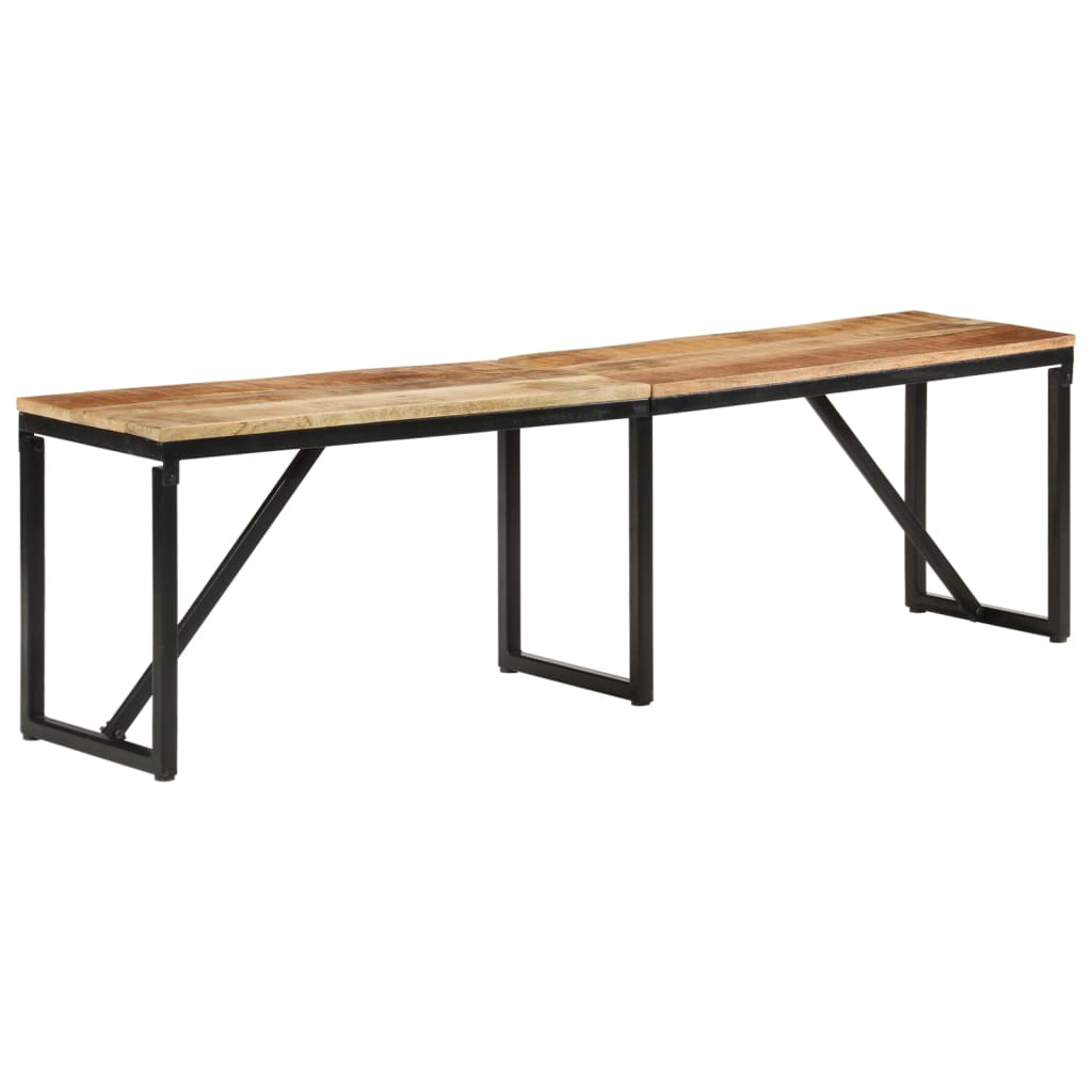 Klupa 160 x 35 x 46 cm od masivnog drva manga