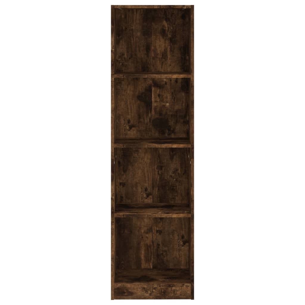 Ormarić za knjige s 4 razine boja hrasta 40x24x143 cm drveni