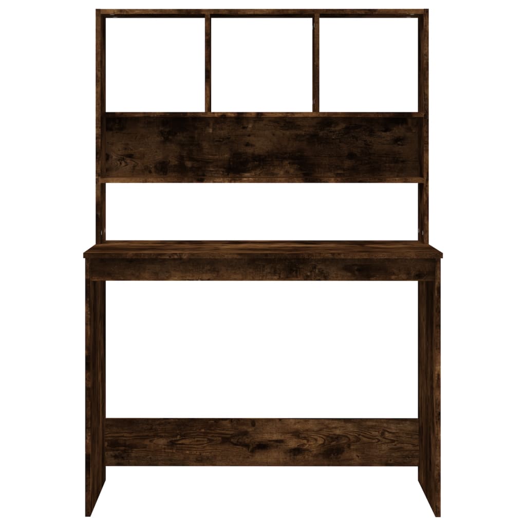 Radni stol s policama boja hrasta 102 x 45 x 148 cm drveni