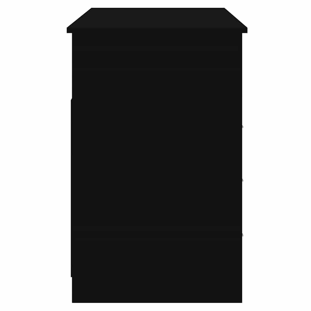 Radni stol s ladicama crni 102 x 50 x 76 cm konstruirano drvo