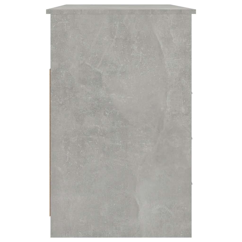 Radni stol siva boja betona 102x50x76 cm konstruirano drvo