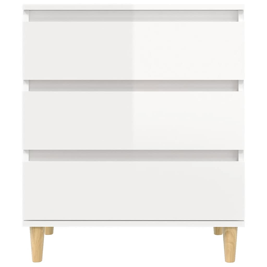 Komoda sjajna bijela 60 x 35 x 70 cm od konstruiranog drva