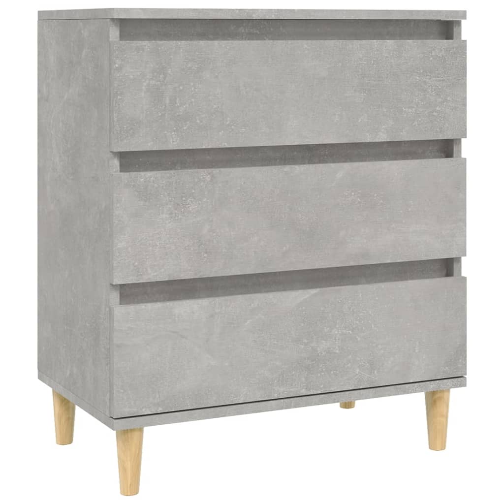 Komoda siva boja betona 60x35x70 cm od konstruiranog drva