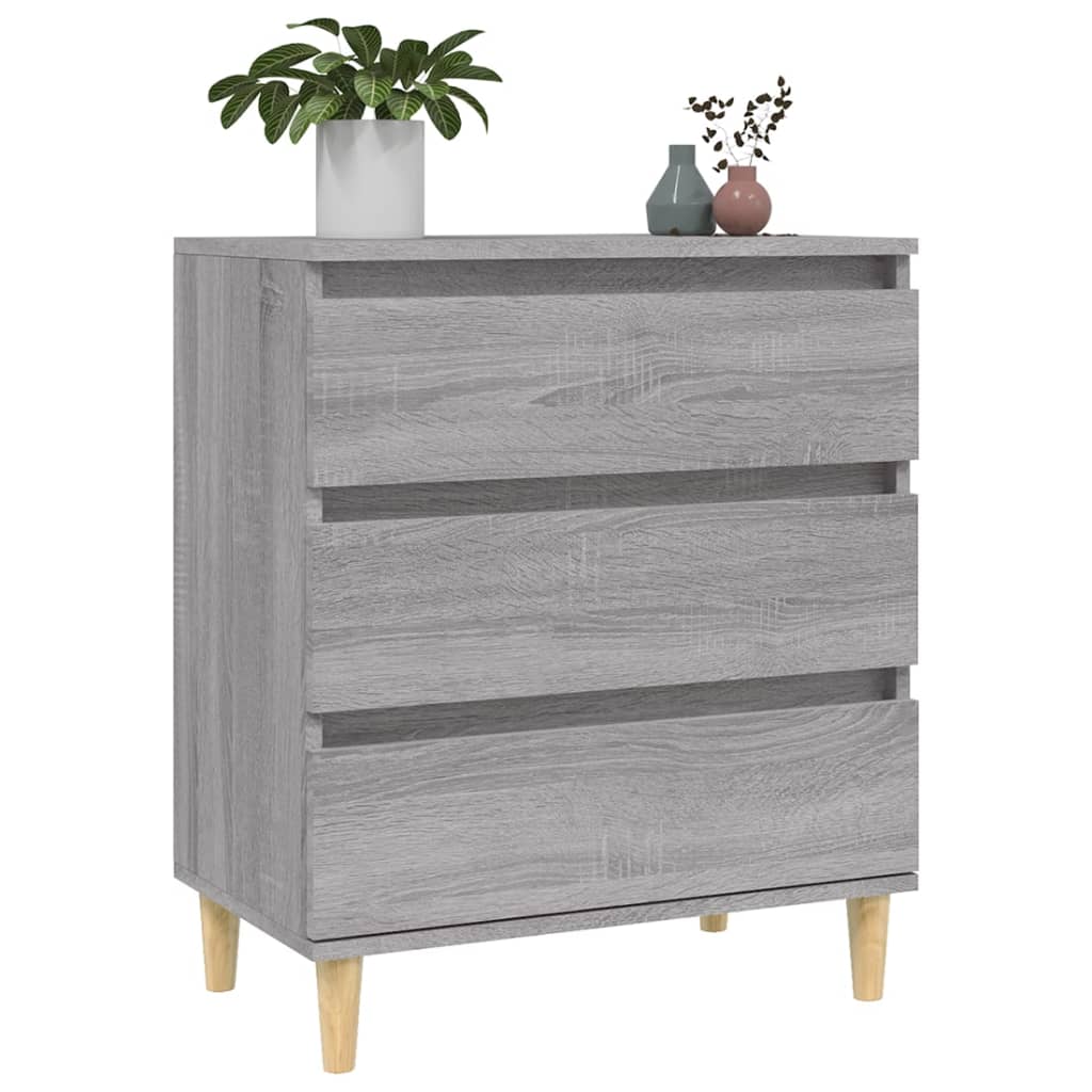 Komoda sivog hrasta sonome 60x35x70 cm od konstruiranog drva