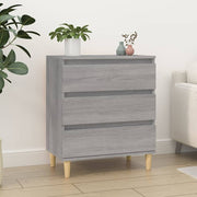 Komoda sivog hrasta sonome 60x35x70 cm od konstruiranog drva