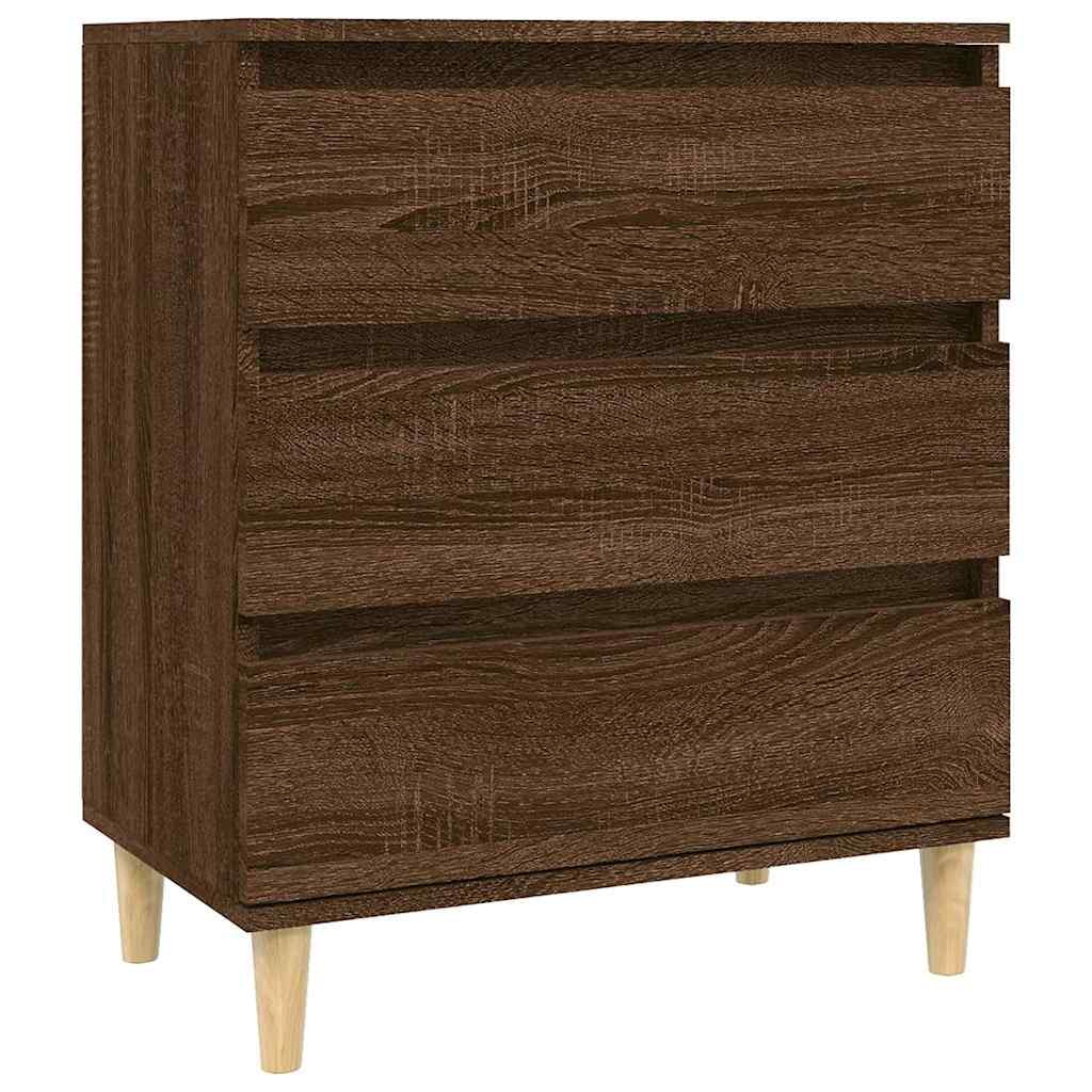 Komoda boja smeđeg hrasta 60 x 35 x 70 cm konstruirano drvo