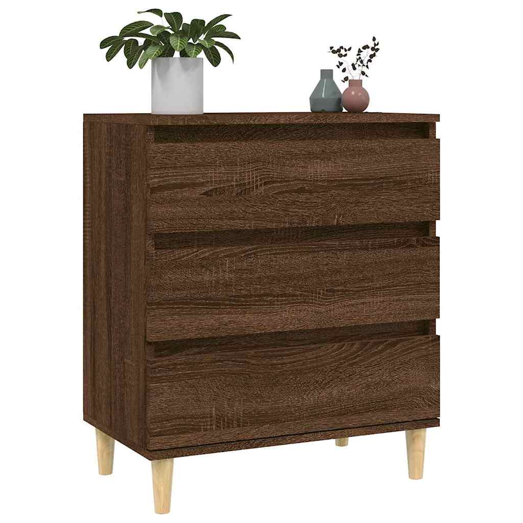 Komoda boja smeđeg hrasta 60 x 35 x 70 cm konstruirano drvo