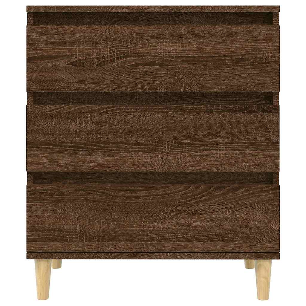 Komoda boja smeđeg hrasta 60 x 35 x 70 cm konstruirano drvo