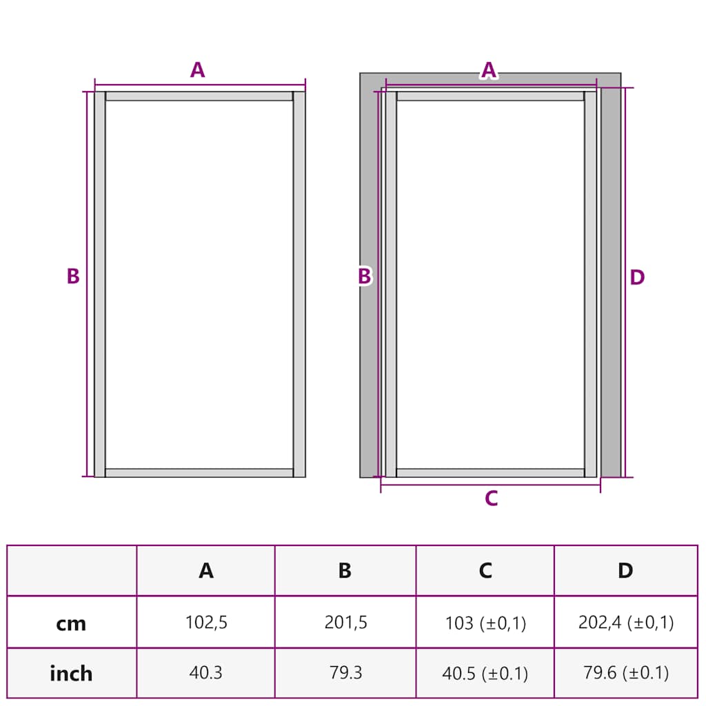 Sobna vrata bijela 102x201,5 cm kaljeno staklo i aluminij tanka