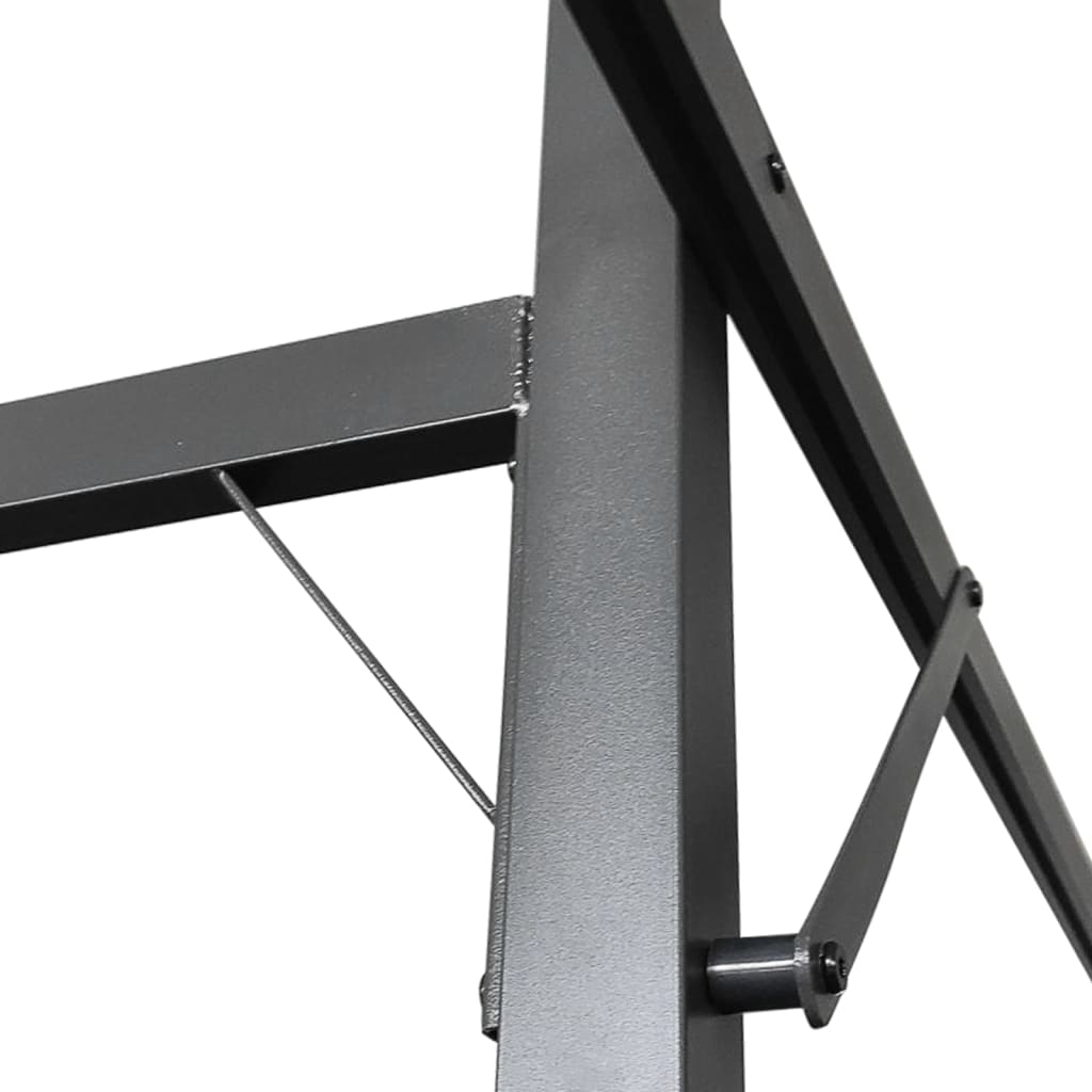 Pergola s pomičnim krovom smeđesiva 395x292x230 cm