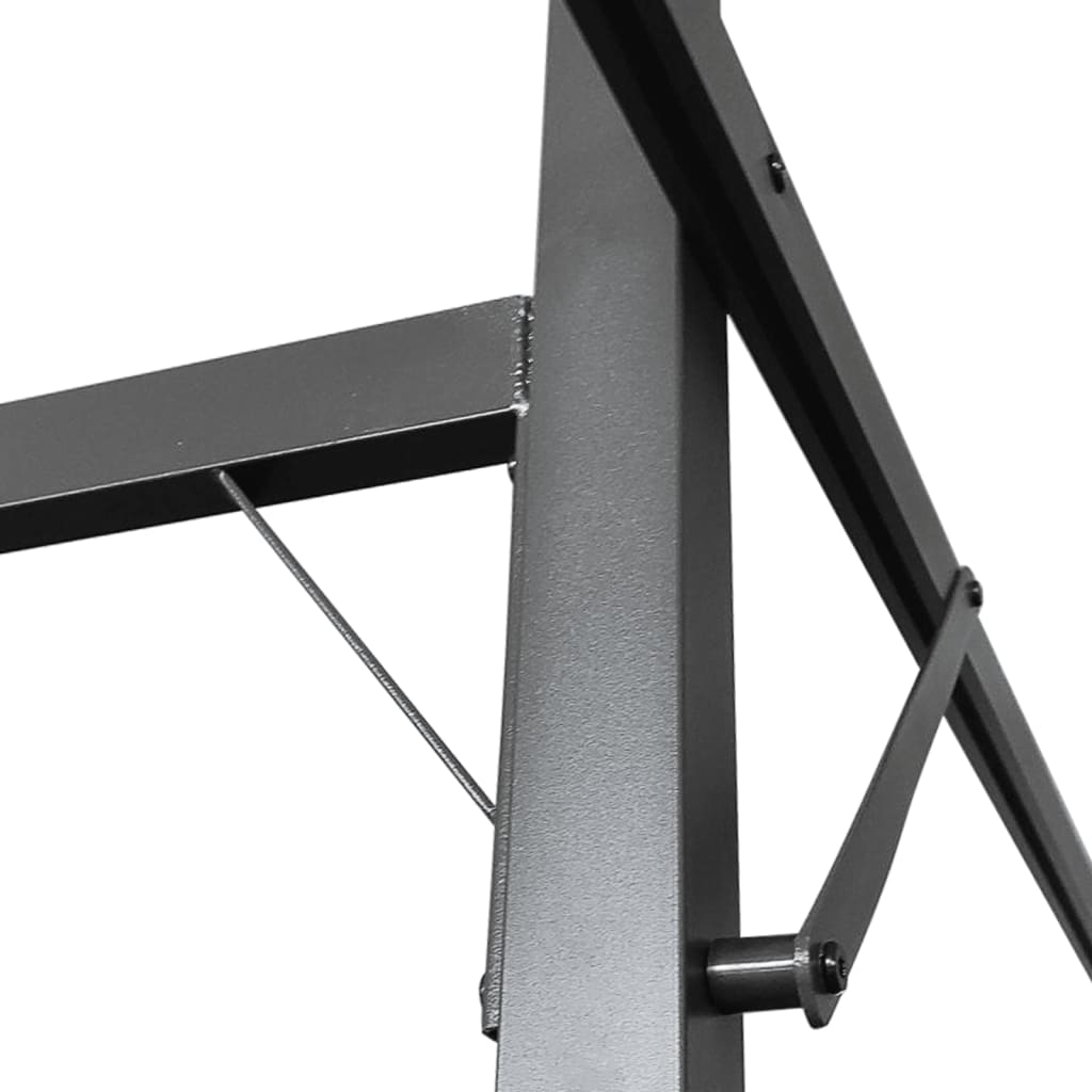 Pergola s pomičnim krovom smeđesiva 589x292x230 cm